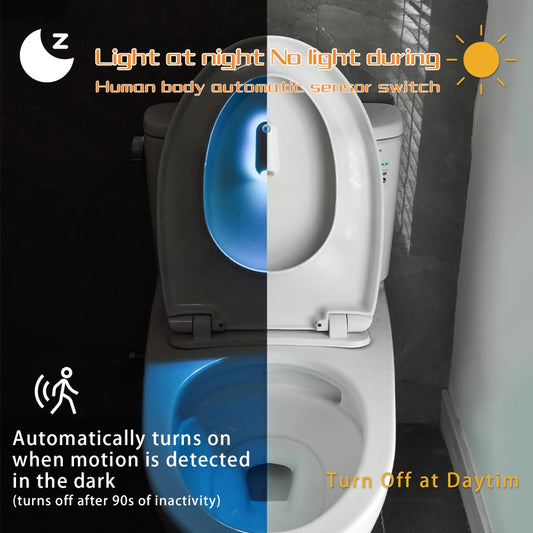 Luz led para vaso sanitário