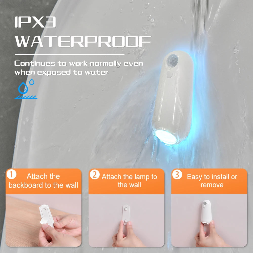 Luz led para vaso sanitário